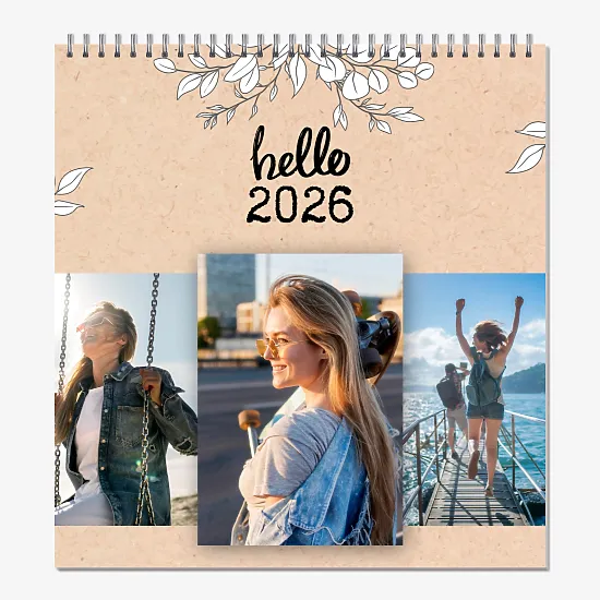 Kalendoriaus šablonas "Labas"