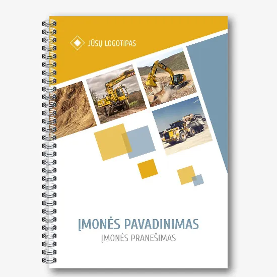 Statybos Įmonės notepad šablonas