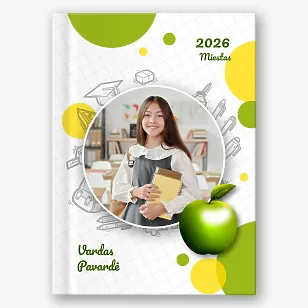 Vidurinės Mokyklos Nuotraukų Knygos Šablonas