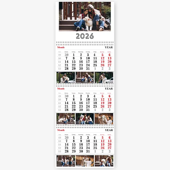 Mielas sieninis kalendorius šablonas