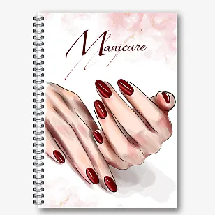 Manikiūro meistro bloknoto šablonas