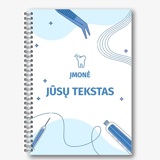 Šablonas odontologo Užrašų knygelė