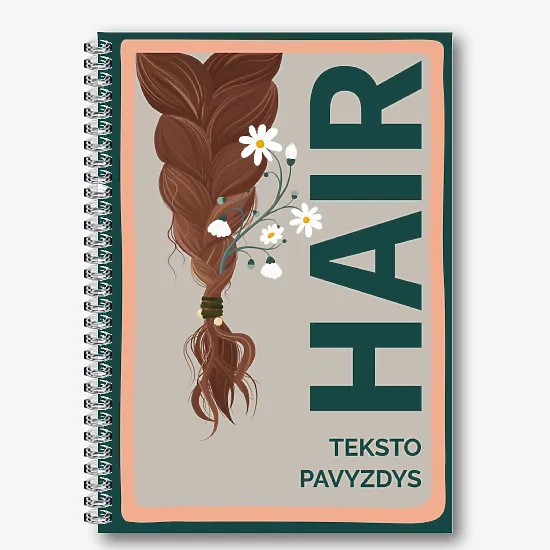 Šablonas kirpyklos bloknotas