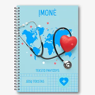 Gydytojo užrašų knygelės šablonas