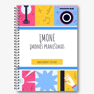 Muzikanto bloknoto šablonas