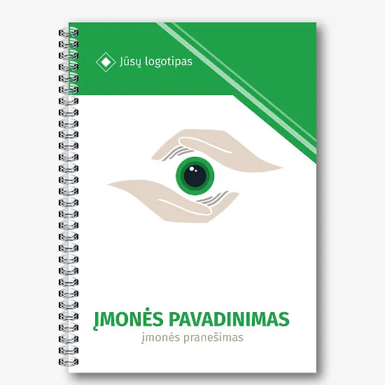 Oftalmologijos centro nešiojamojo kompiuterio šablonas