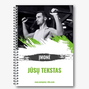 Bloknoto šablonas su žmonėmis