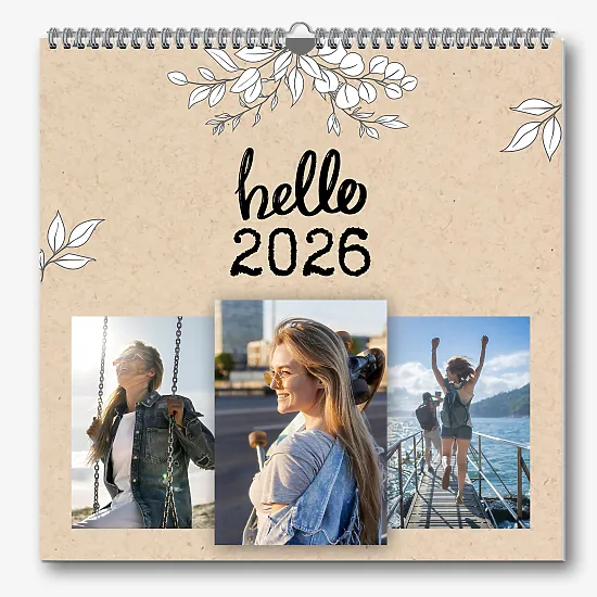 Kalendoriaus šablonas "Labas"