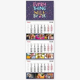 Pozityvaus sieninio kalendoriaus šablonas