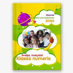 Jaunesniųjų Mokyklų Nuotraukų Knygos Šablonas