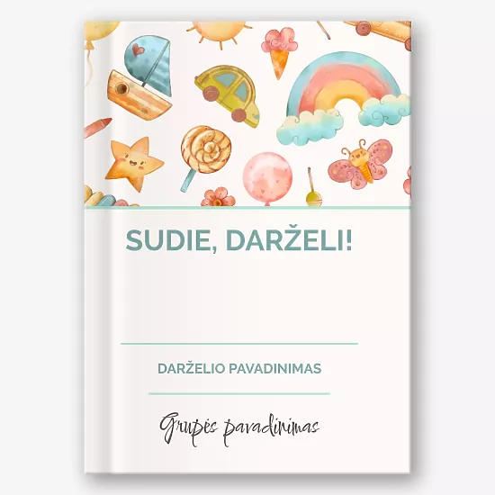 Fotoknygos šablonas " Sudie, vaikų darželis!"