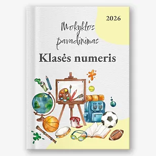 Pradinės mokyklos fotoknygos šablonas