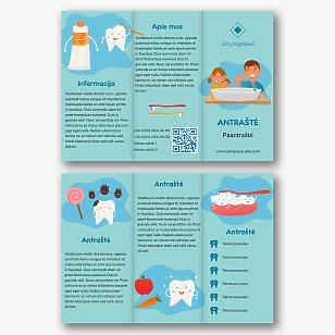 Odontologijos Klinikos Brošiūros Šablonas