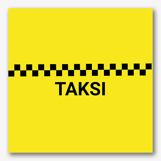 Taksi paslaugos lipduko šablonas