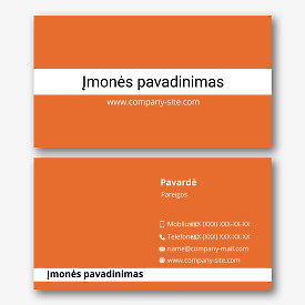 Paprastos minimalistinės vizitinės kortelės Šablonas