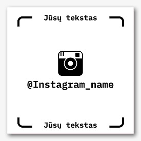 Instagram lipduko šablonas