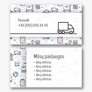 Logistikos vizitinės kortelės Šablonas