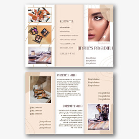 Kosmetikos parduotuvės brošiūros šablonas