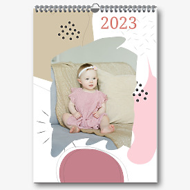 Sieninio vaikų kalendoriaus šablonas