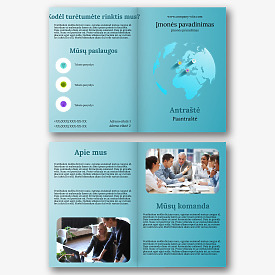 Tarptautinės kompanijos brošiūros šablonas