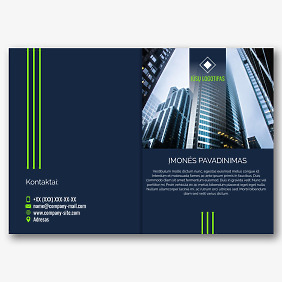 Verslo įmonės brošiūros šablonas